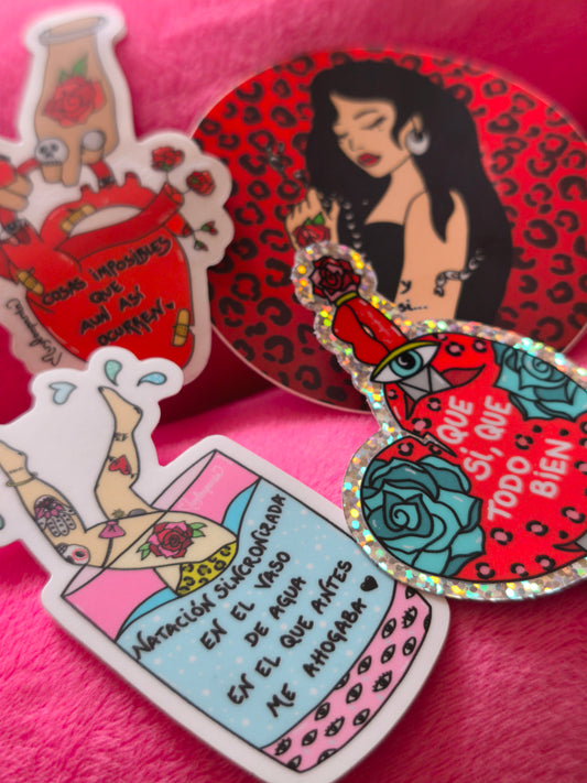 ¡Pack 4 pegatinas LEOPARDAS!