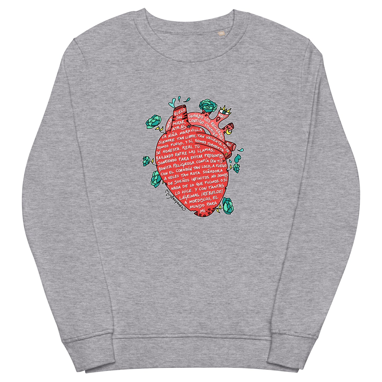 Sudadera orgánica unisex Corazón Lleno
