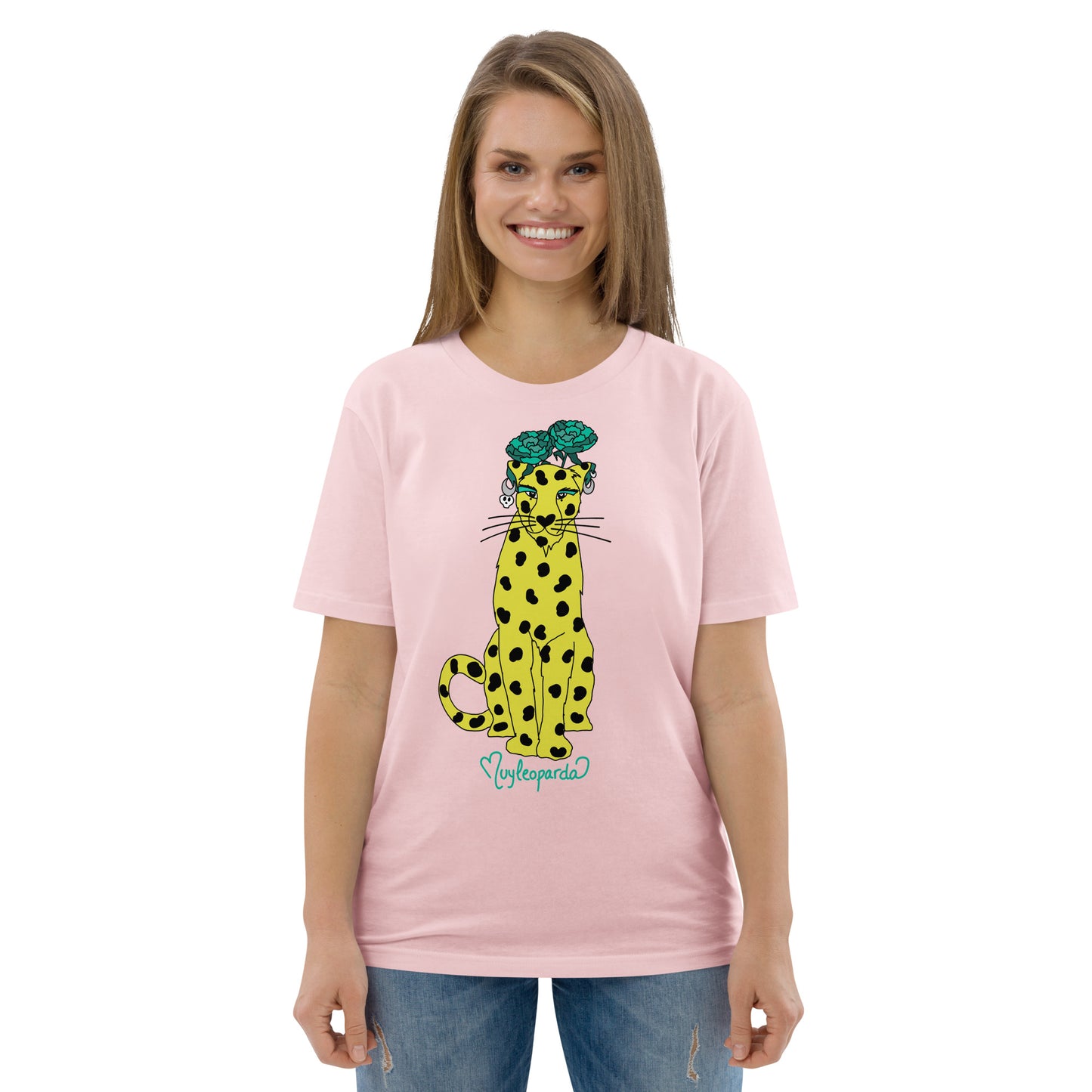 Camiseta de algodón orgánico unisex MuyLeoparda