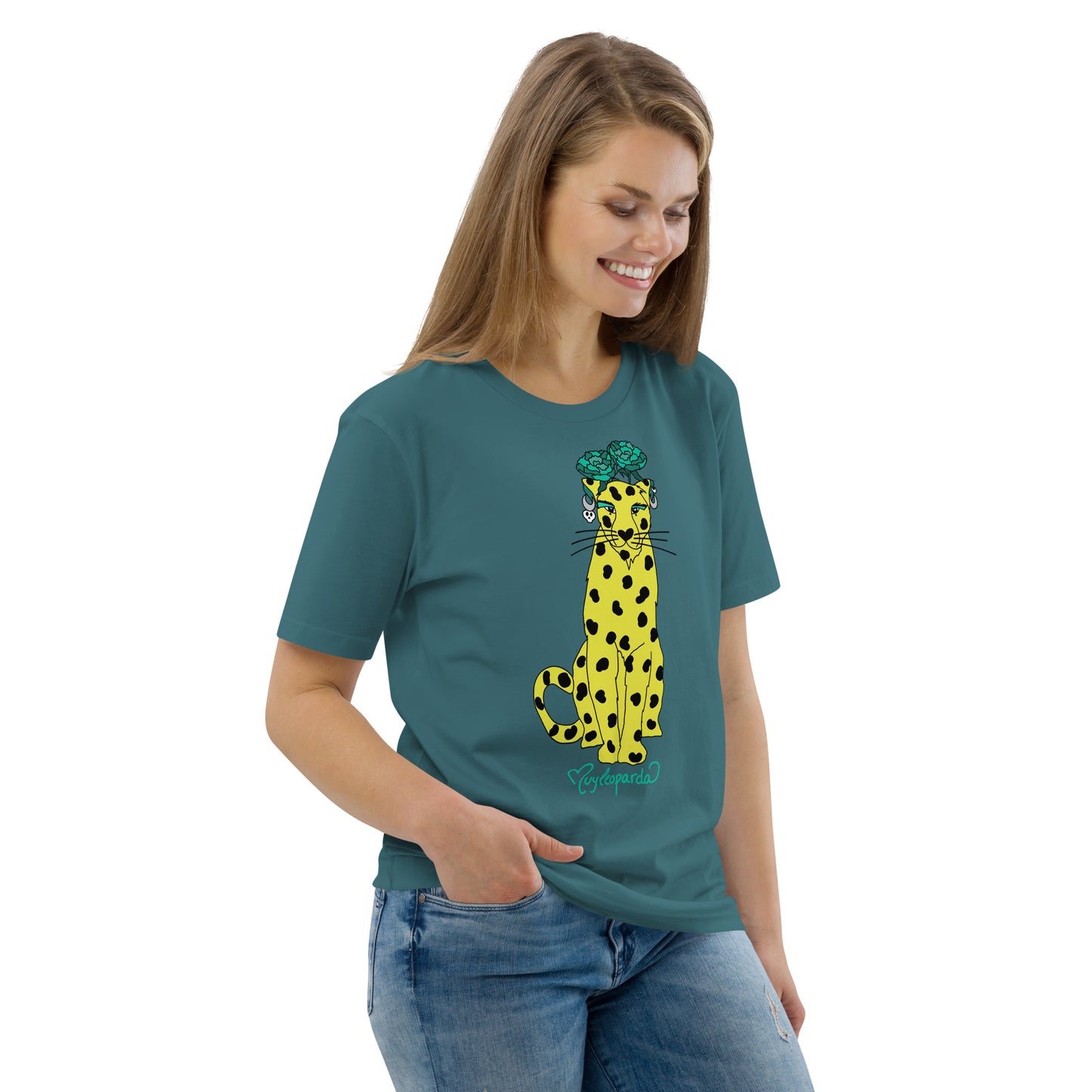 Camiseta de algodón orgánico unisex MuyLeoparda