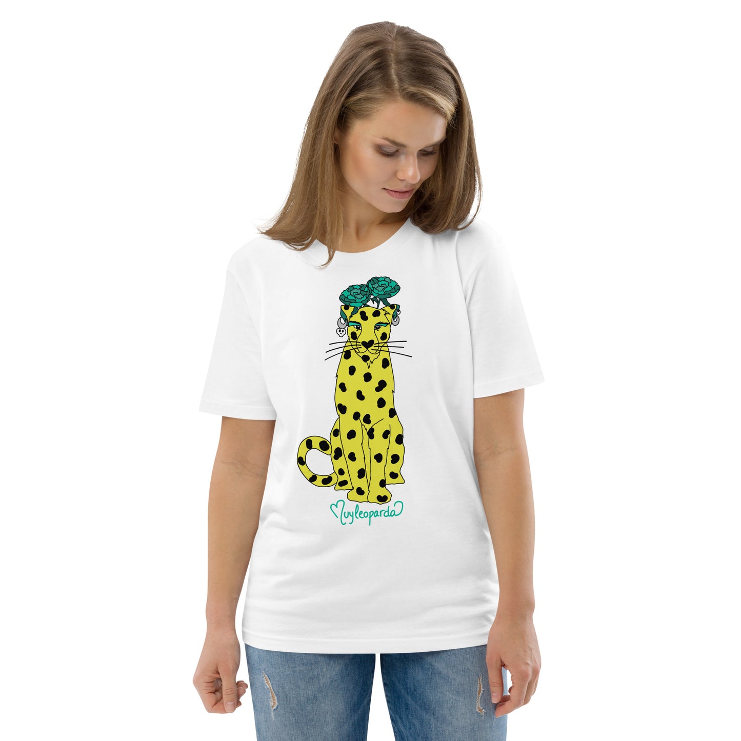 Camiseta de algodón orgánico unisex MuyLeoparda