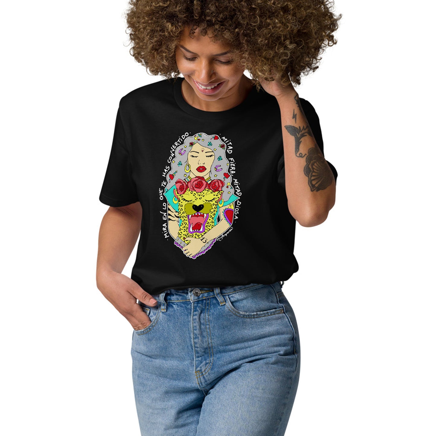 Camiseta de algodón orgánico unisex Diosa Y Fiera