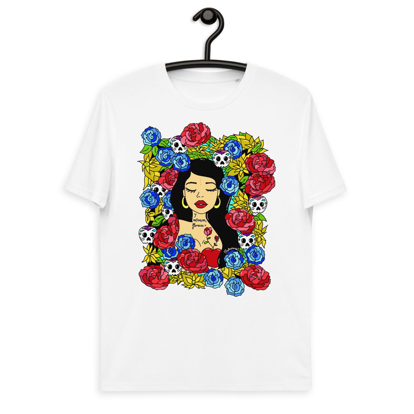 Camiseta de algodón orgánico unisex Floreces