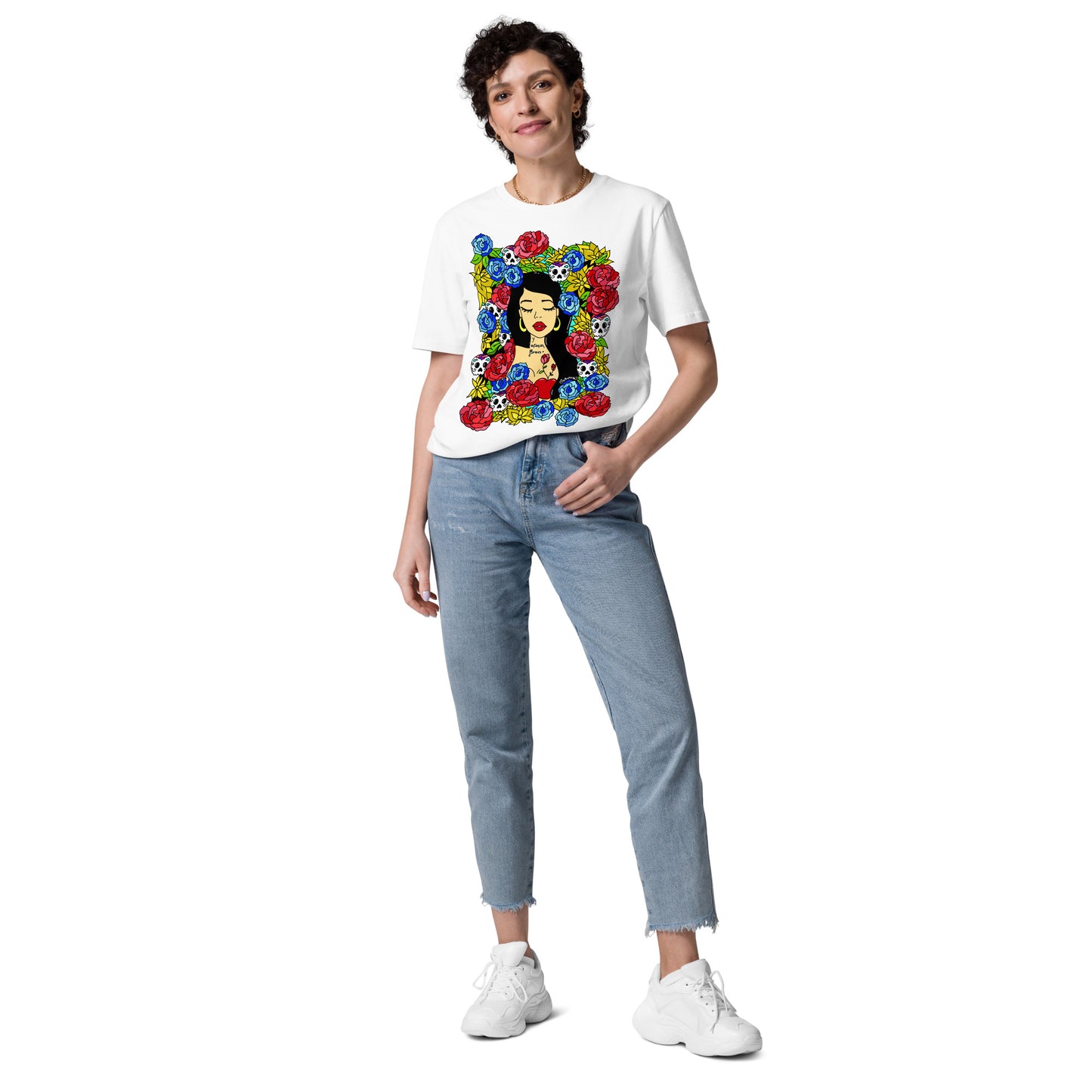 Camiseta de algodón orgánico unisex Floreces