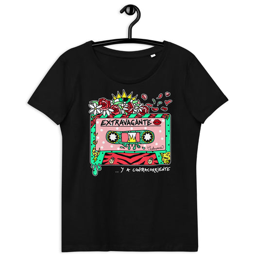 Camiseta ecológica ajustada para mujer Extravagante